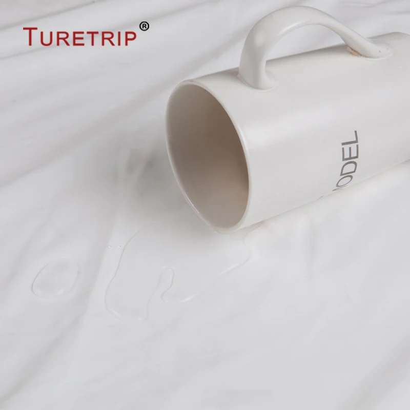 Turetrip Waterproof Pillow ProtectorAnti Mites BedBug Proof Zipper Pillow Cover Allergy Case