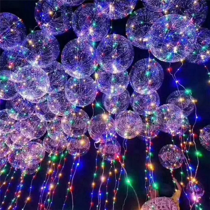 18 дюймов светодиодные фонари украшения светящиеся воздушные шары светящиеся Прозрачные гелиевые светящиеся воздушные шары Свадьба День