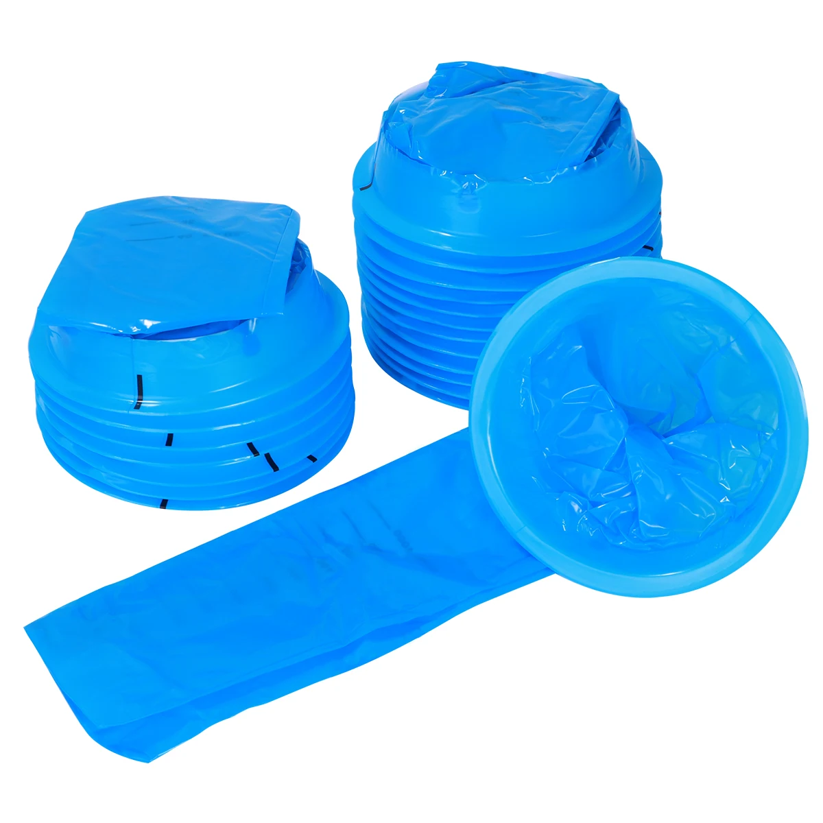 ROSENICE 20PCS Vomit Bags Blue Disposable 1000ml Practical Puke Throw ...