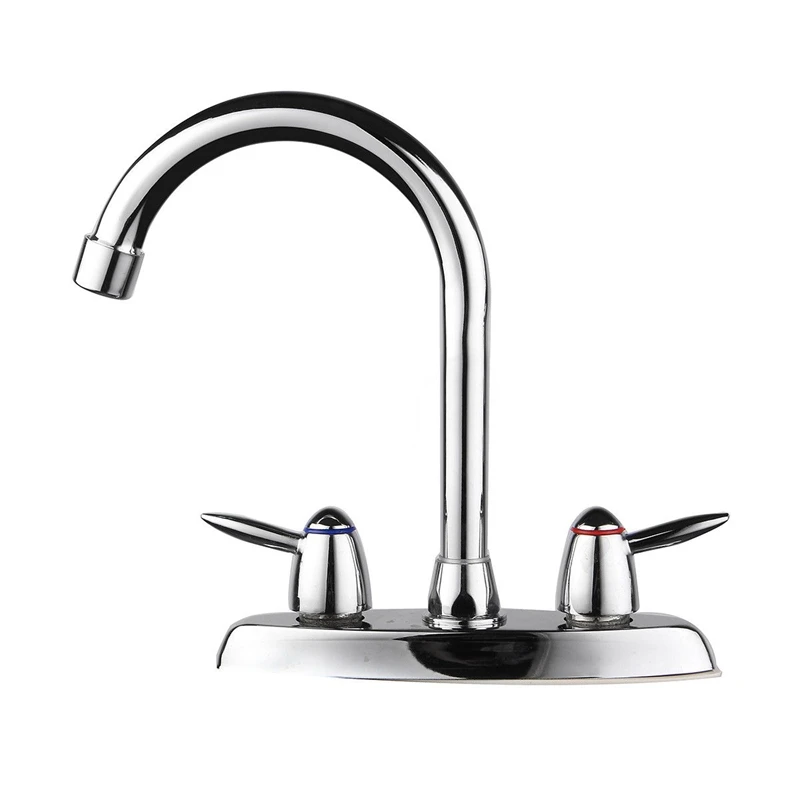 Swivel Bathroom Kitchen Faucet Chrome Two Handle Hot Cold Sink Mixer Tap Sprayer Swivel Bathroom Kitchen Faucet Chrome Two Handle Hot Cold Sink Mixer Tap Sprayer