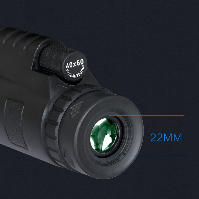 Cena 40X60 Zoom monokularowy teleskop zakres dla Smartphone iPhone Xiaomi aparat Camping piesze wycieczki wędkowanie z kompasem klips do telefonu statyw
