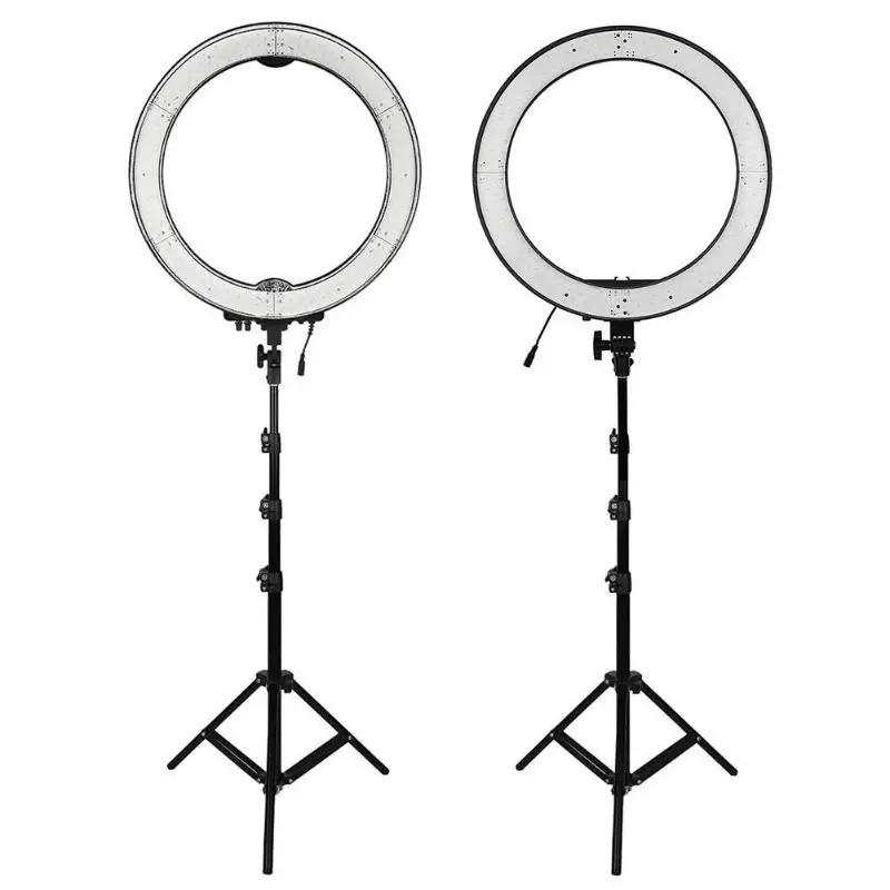 

55W 240pcs LED Ring Light 5500K Dimmable Camera Photo Video Lamp w/ Tripod Photography Selfie Ring Lighting High Quality Light