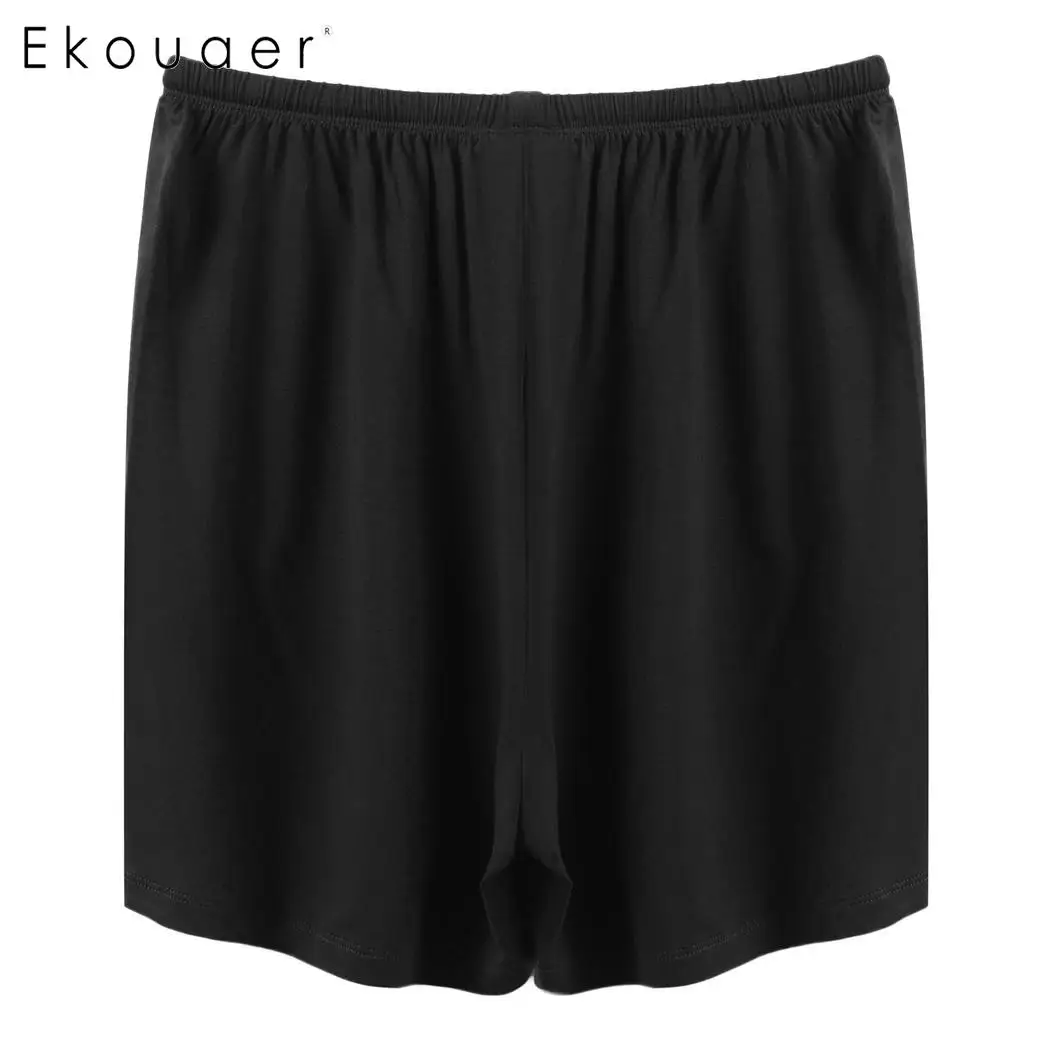 Женский пижамный комплект Ekouaer футболка с коротким рукавом и шорты в стиле