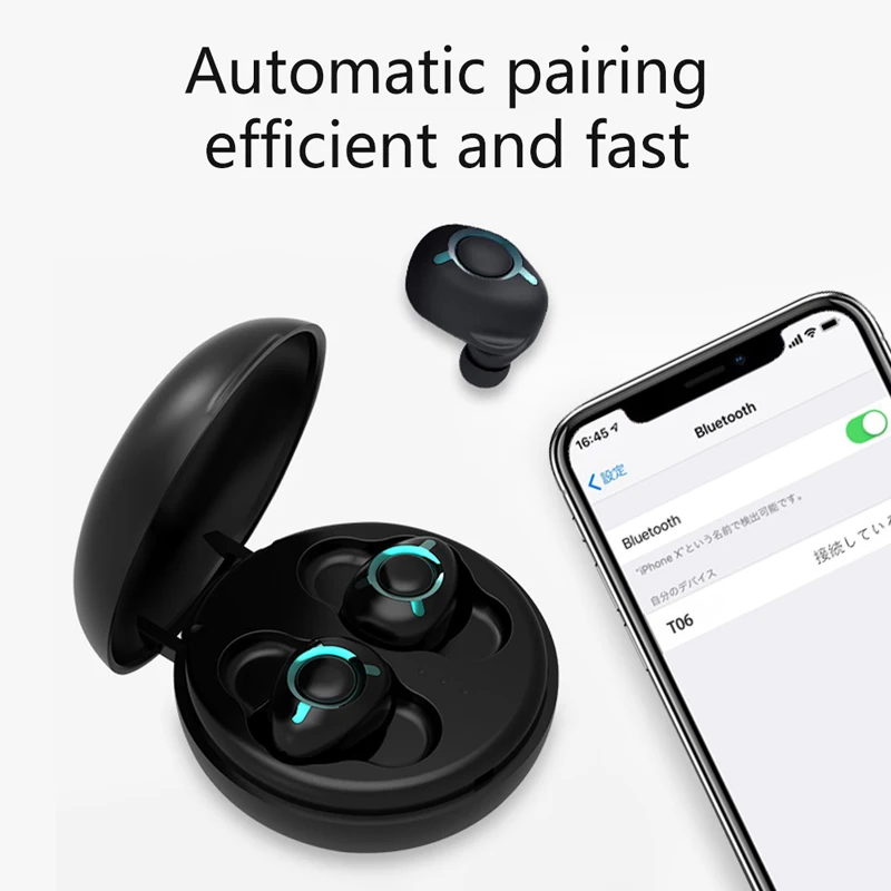 OKSJ T06 Bluetooth гарнитура 5 0 бизнес мини наушники спортивные водонепроницаемые