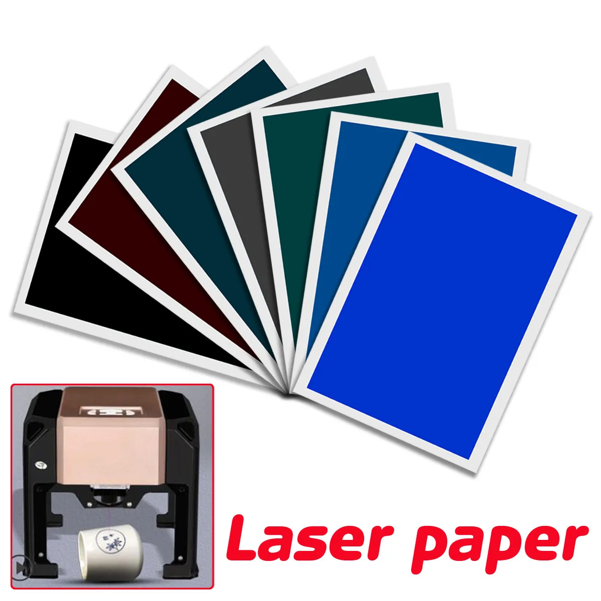 

39CM*27CM Ceramic Laser Paper For CNC Laser Engraving MachineLogo Mark Printer Cutter