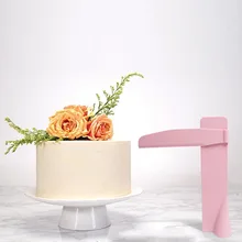 Торт скребок плавное Регулируемый помадка кухонные лопатки край разглаживающий крем домашний декор формы для выпечки Посуда кухонный инструмент, для торта