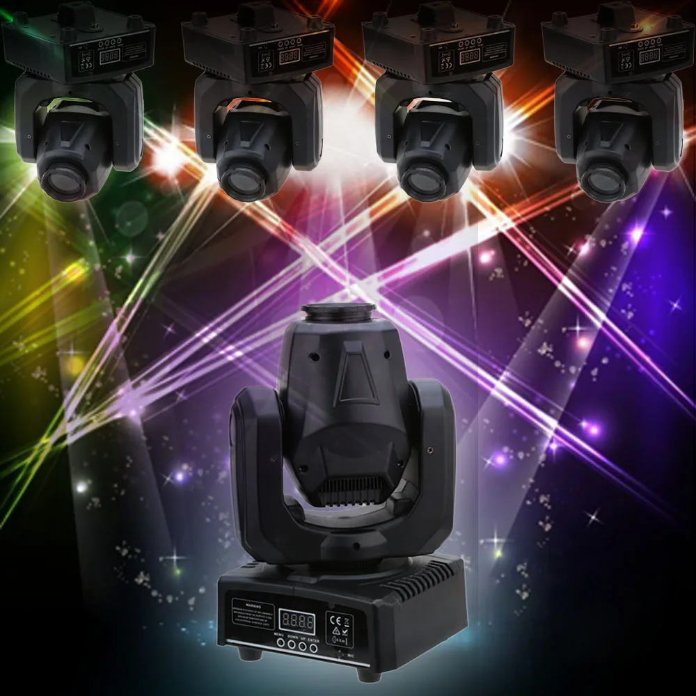 

DJ Disco 30W DMX512 Sound Control Auto Rotating 9 / 11Channels Rainbow 7Colors Changing Head Moving Light LED Stage Pattern Lamp