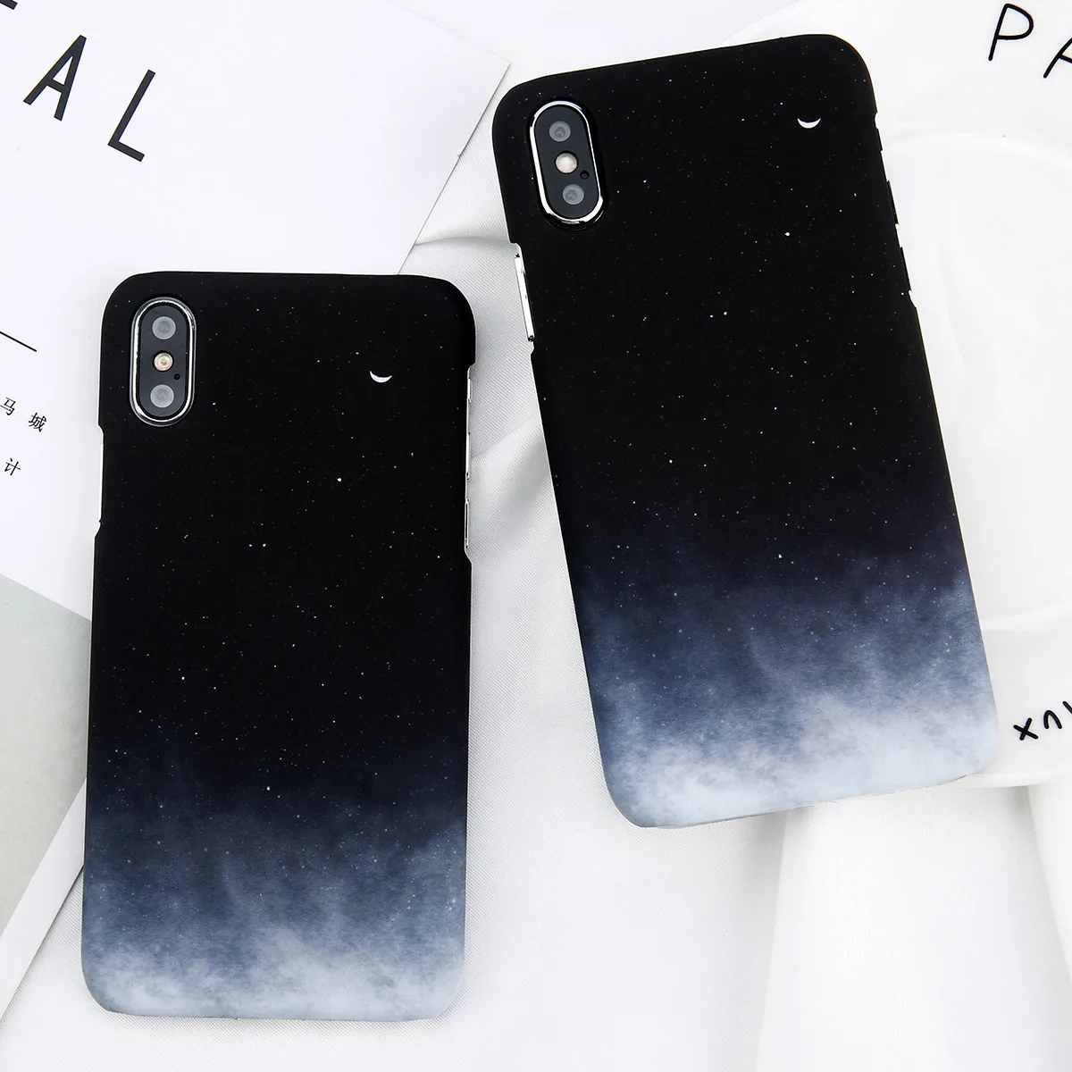 

KJOEW Pattern Funda Galaxy Capa Case For iPhone X XS XR MAX 5 5S SE 6 6S 7 8 Plus Starry sky Coque Shell Back Cover Planet