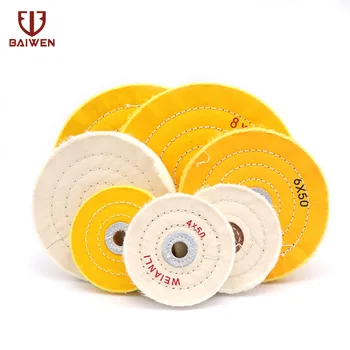 

1pc Cotton Polishing Wheels 3-10inch Cloth Buffing Wheel Grinder For Jewelry Mirror Metal Polishing Abrasive Tools