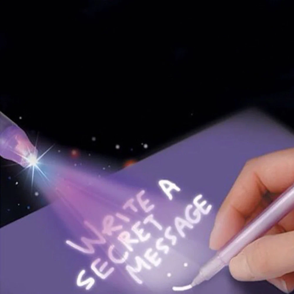 

3Pcs Drawing Magic Highlighters Uv Black Light Combo Creative Stationery Invisible Magic Ink Pen Invisible Light Pen