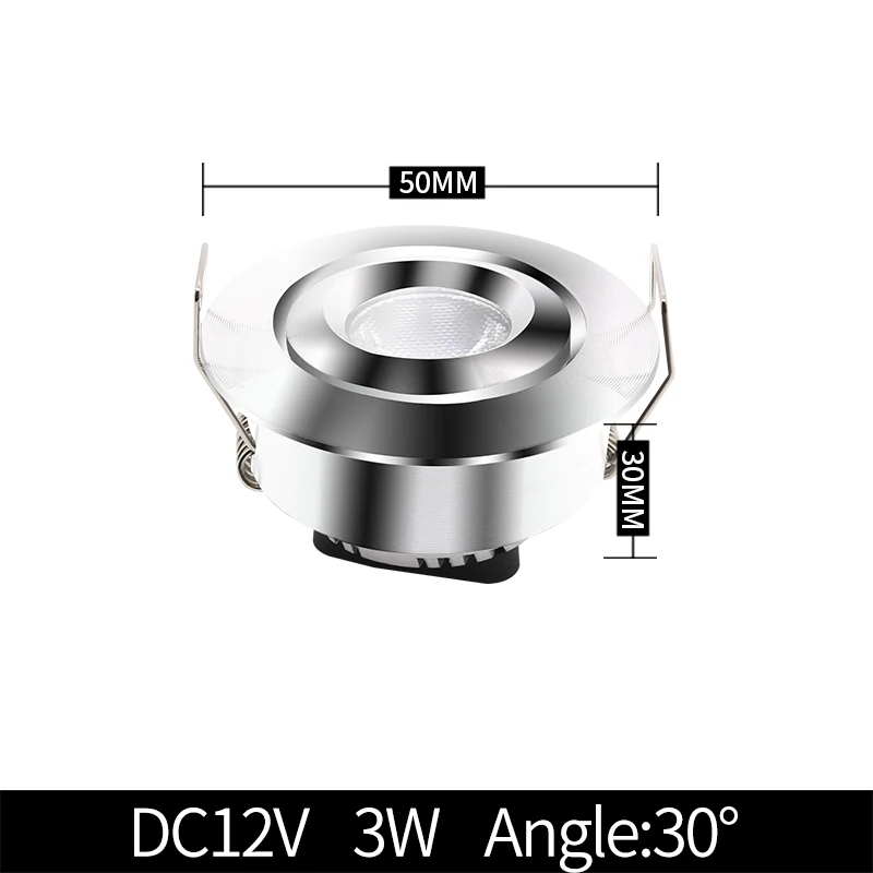 Точечный регулируемый угол мини Светодиодный точечный светильник для гостиной украшение магазина потолочный встроенный миниатюрный светильник 12 В
