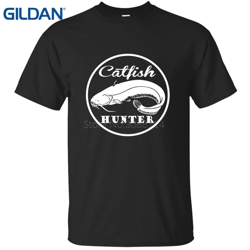 Catfish Hunter T Shirts Retro Tshirt Men Black Short Sleeve Cotton T