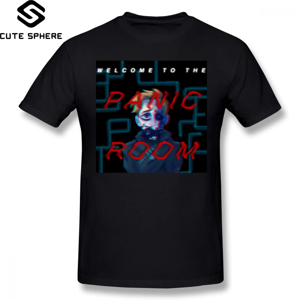 

Detroit Become Human T Shirt Welcome To The Panic Room T-Shirt Cute Graphic Tee Shirt Cotton Man Short Sleeves Big Tshirt