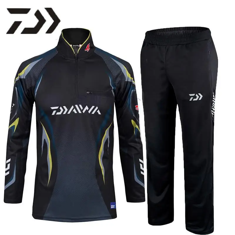 

Summer Spring Fishing Clothes New Men Stand Collar Sunscreen Ice Ultra-thin Breathable Outdoor Male Long Sleeve Fishing Clothing