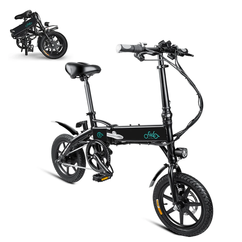 

14 Inch Folding Electric Bicycle Power Assist Electric Bike For Adults Moped E-Bike 250W Brushless Motor 36V 7.8AH 10.4AH
