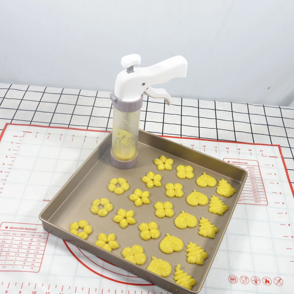 

Useful Kitchen Tools Cookie Press Kit - Cookie Press Making Gun Biscuits Cake Mold Cookie Press Maker Machine Dessert Decoration