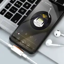 Lism 2 в 1 зарядное устройство для наушников Splitter адаптер для Apple IPhone X 10 7 8 9 плюс наушников зарядки Aux кабель конвертер