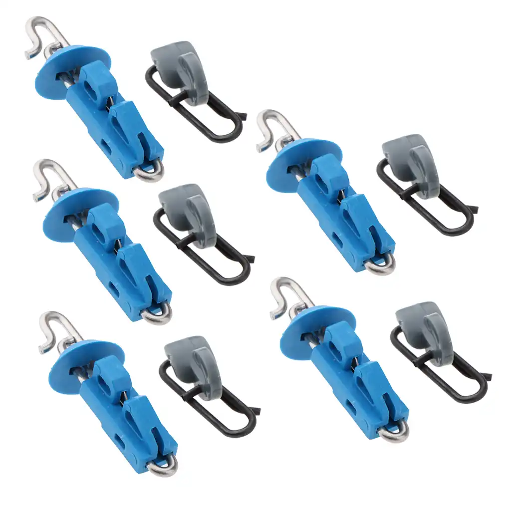 MagiDeal 10 stücke Splash Down Solo Fischköder Clip Locking Lock Lure Hook