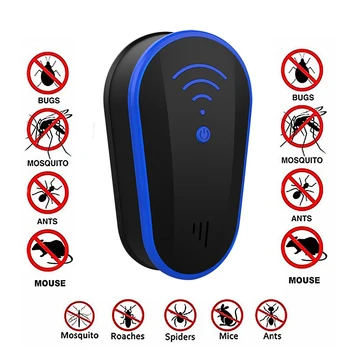 

Multi-functional Ultrasound Anti Mosquito Insect Repeller Rat Mouse Cockroach Pest Reject Repellent EU/US Plug Repellent Killer