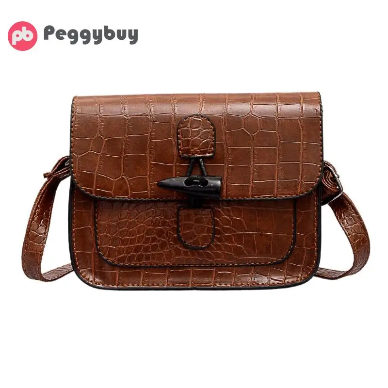

2019 New Girls Alligator Pattern Flap Shoulder Messager Handbags Women Small Casual Leather Square Crossbody Bags bolso de mujer