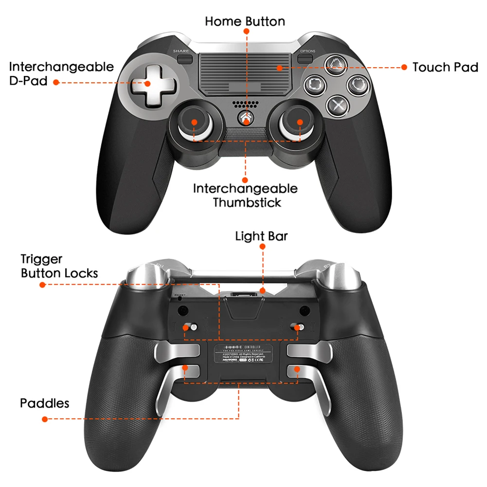Pаспродажа PS4 контроллер, двойная вибрация Elite PS4 2,4G беспроводной игровой контроллер Джойстик для игровой станции 4 игровая видео приставка и PS3