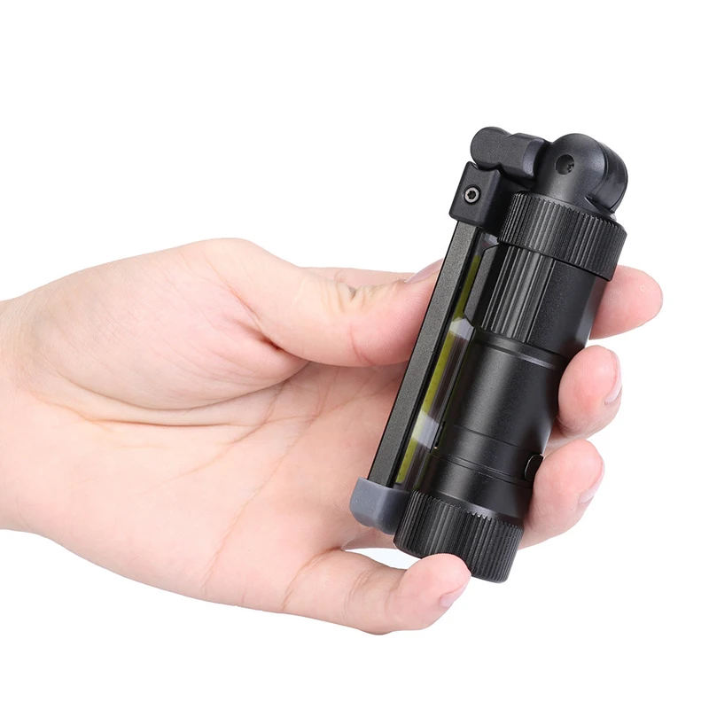 

CLAITE W548 LED+COB 5Modes 360° Rotated Head Magnetic Tail USB Rechargeable Flashlight Work Light Portable Spotlight