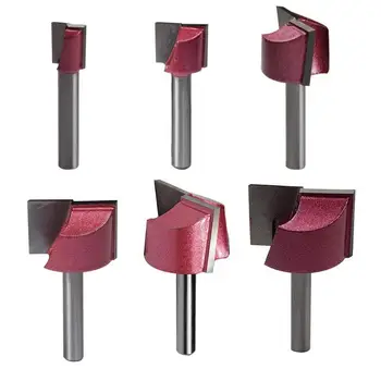 

6mm Engraving Milling Cutter Tungsten Steel Router Bits Woodworking Carving Knife Cutting Tool For Acrylic/MDF/PVC