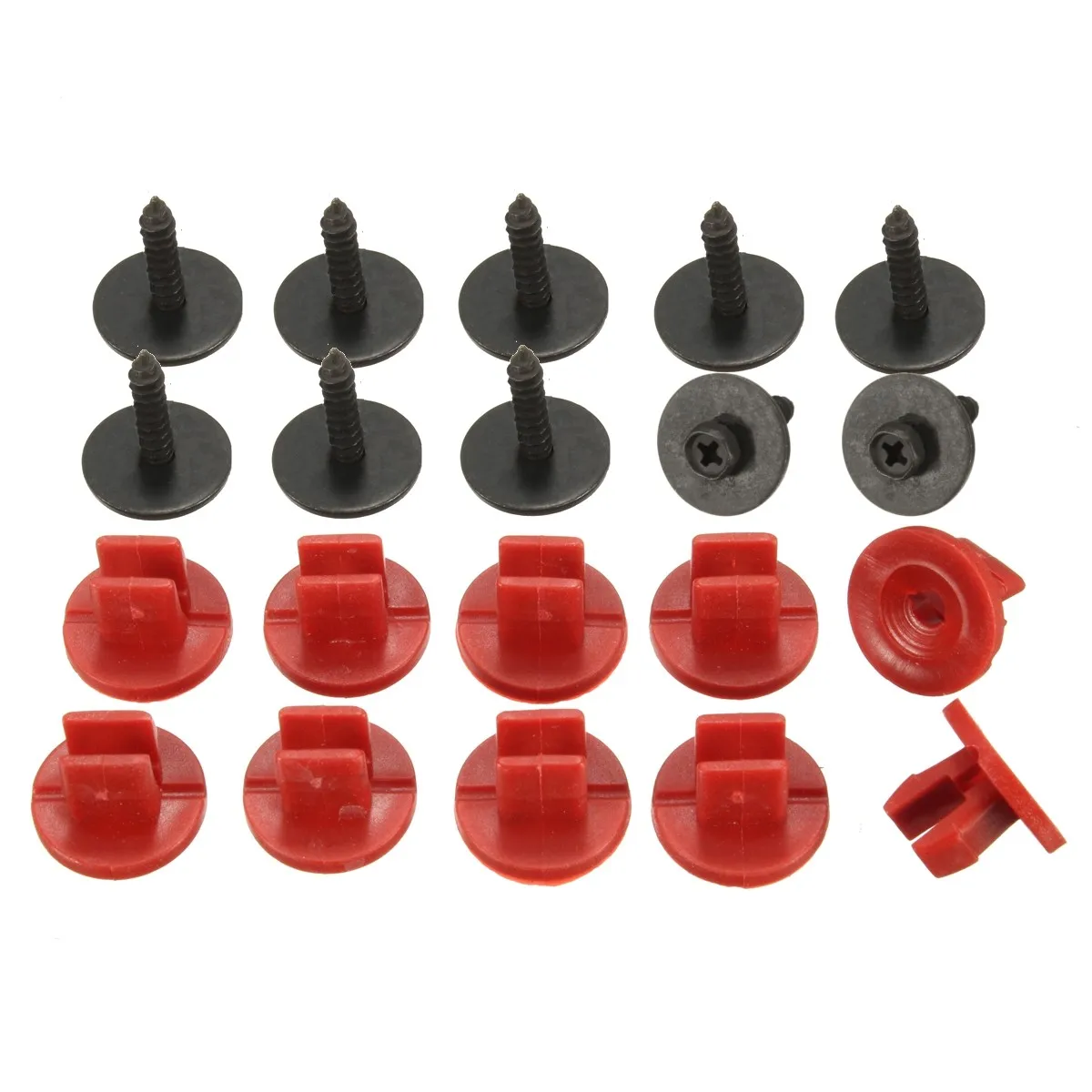 

1 Set Engine Bottom Cover Clips Screws Plus Grommets Set For Jaguar /X-Type 2.0D 2.2D