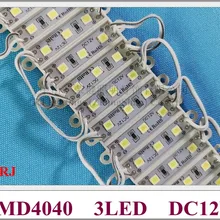 36 мм* 09 мм SMD 4040 светодиодный модуль 3 светодиодный светильник модуль для буква DC12V SMD4040 3 светодиодный 0,9 W 100lm IP65 высокое яркое энергосберегающее освещение
