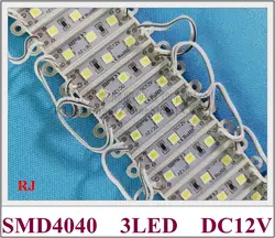 36 мм * 09 мм SMD 4040 светодиодный модуль 3 Светодиодный модуль для жестов letter DC12V SMD4040 3 светодиодный 0,9 W 100lm IP65 высокий яркий энергосбережения