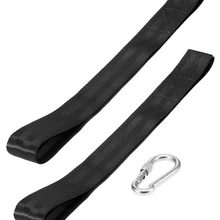 Боевой канат Якорь ремень комплект с тяжелых усиленные 2 нейлон бретели для нижнего белья и 1 нержавеющая сталь карабин