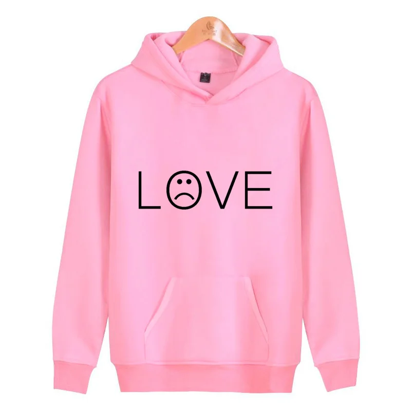 lil peep hellboy 2019 New Print Black Sweatshirt Men Hoodies Fashion Solid Hoody Men Pullover Men's male V3626