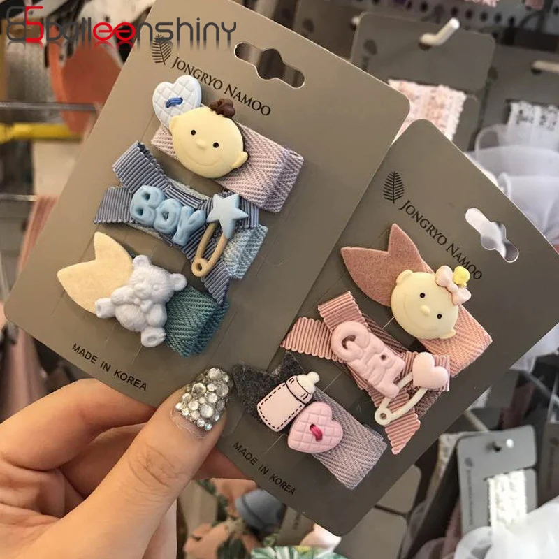 

BalleenShiny 2-3PCS Cartoon Cute Hairpins Baby Girls Fashion Lovely Hair Accessories Headwear Child Kids Beauty Headdress Gift