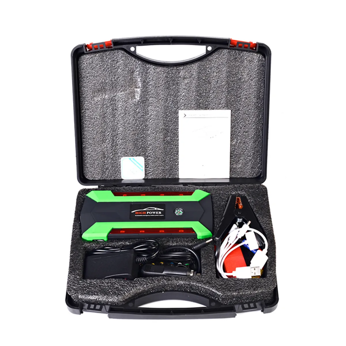 Multi-Function Portable 89800mAh Emergency Battery Charger Car Jump Starter 4 Lamp USB Power Bank Starting Device US/UK/AU/EU