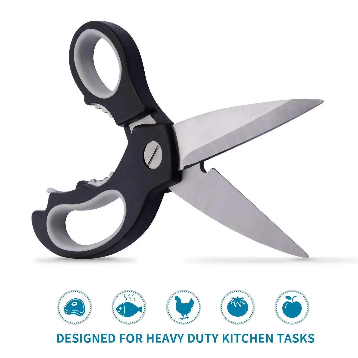 Kitchen Scissors, Utility Heavy Duty Kitchen Shears and Multi Purpose Scissors for Poultry Chicken Bone