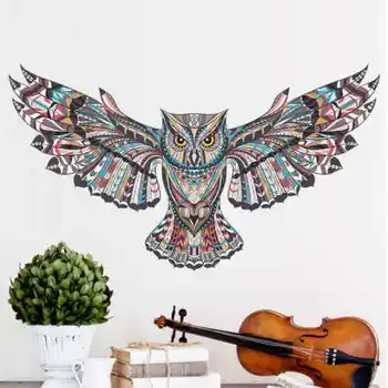 

Faroot Large Owl Wall Decal Beautiful Cute Bird Teen Sticker Mural Decor Removable Art Mural Home Bedroom Decor