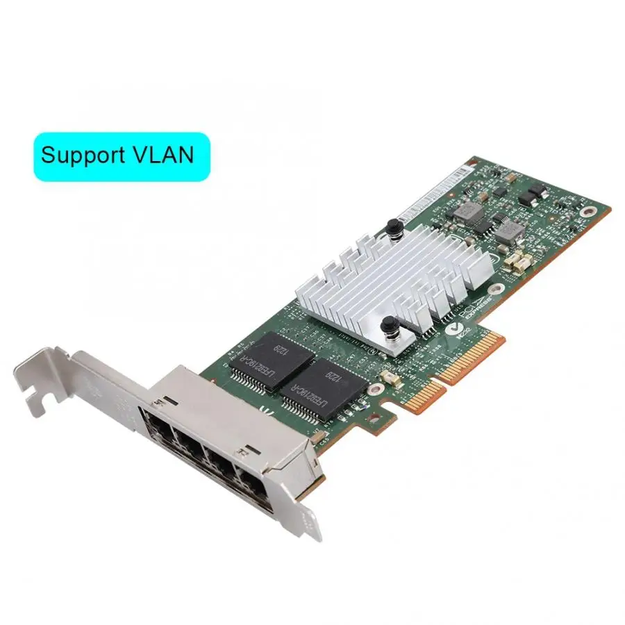 

Card Pci 10/100/1000Mbps 82580 4-Port Gigabit Card LAN Card For Intel I340-T4