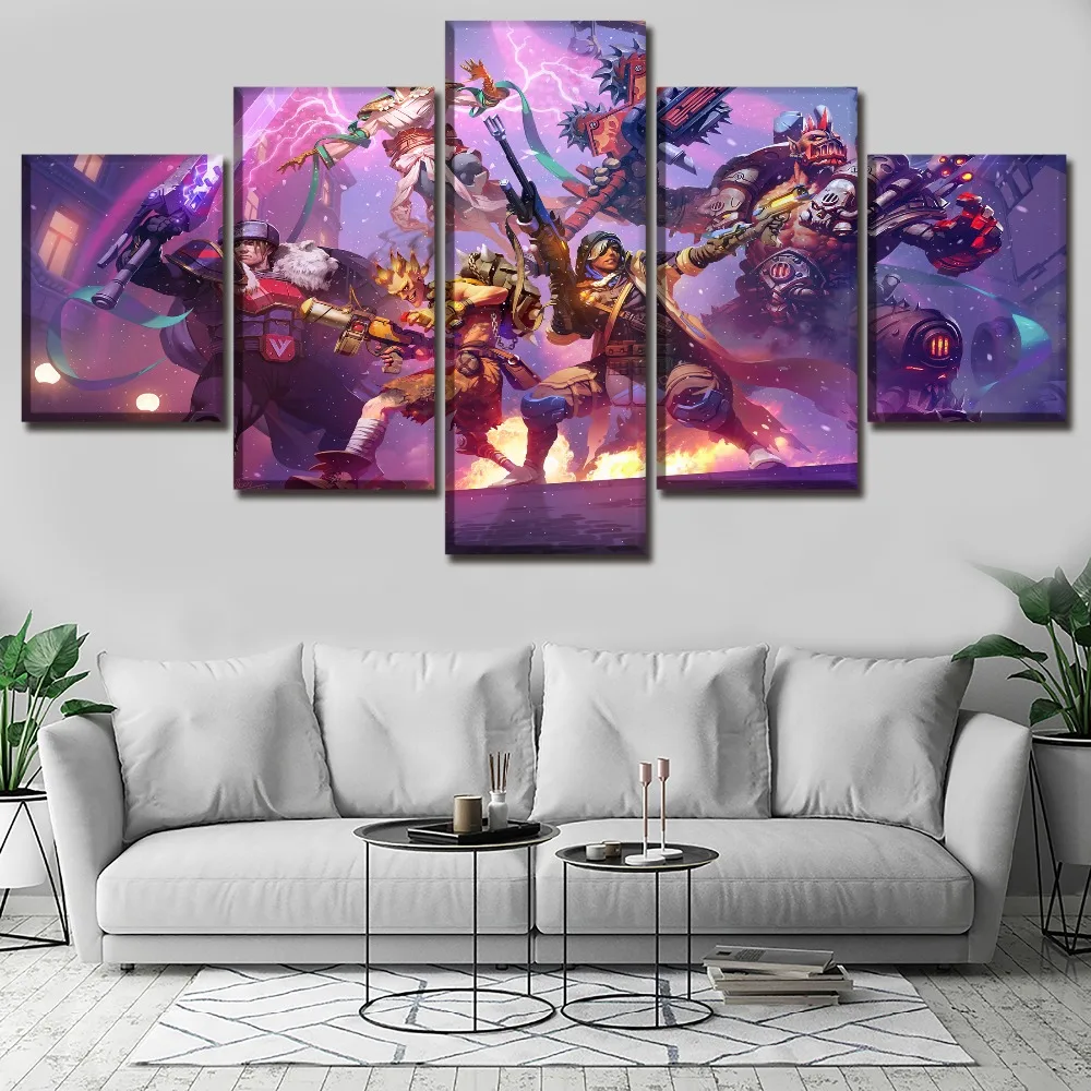 

Canvas Art Printing Posters Home Decorative Wall Modular Pictures 5 Panels Games Heroes of the Storm Modern Painting Artwork