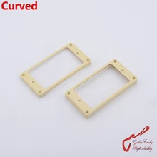 1 компл. GuitarFamily изогнутые Хамбакеры Монтажные кольца для LP Стандарт слоновая кость/крем Сделано в Корее