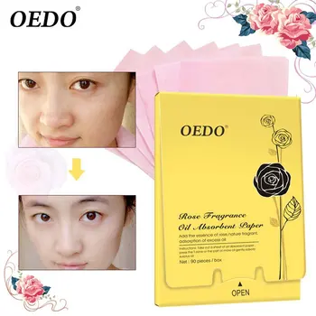 

90 pieces / box Oedo rose fragrant oil absorption face paper