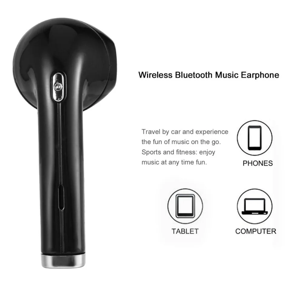 Беспроводной мини Музыка одного уха наушники Bluetooth V4.1 + EDR вращающийся 180 градусов