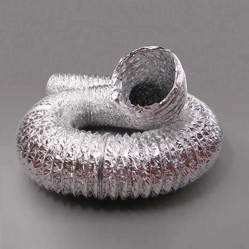 

1/3M 150MM Double Aluminum Foil Air Exhaust Pipe Ventilation Soft Tube Ducting Exhaust Hose for Kitchen Toilet