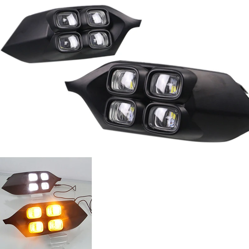 

Car Daytime Running Light Abs 12V Led Daytime Running Light Drl Light For Mitsubishi Pajero Sport 2016 2017