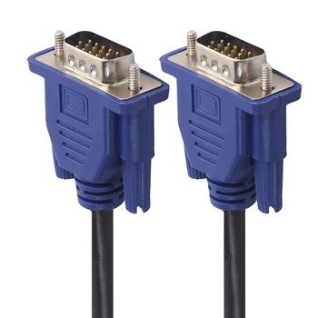 

1.5m/3m/5m HD 15pin VGA to VGA Extension Cable Male to Male Wire Computer Monitor Display 15 pin SVGA Cord Copper Line