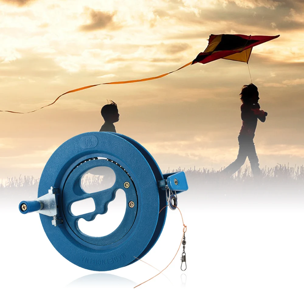

High quality 18cm 16cm Kite Reel Winder ABS Winding Reel Grip Wheel Kite String Outdoor Round Blue Grip for Kite Accessories
