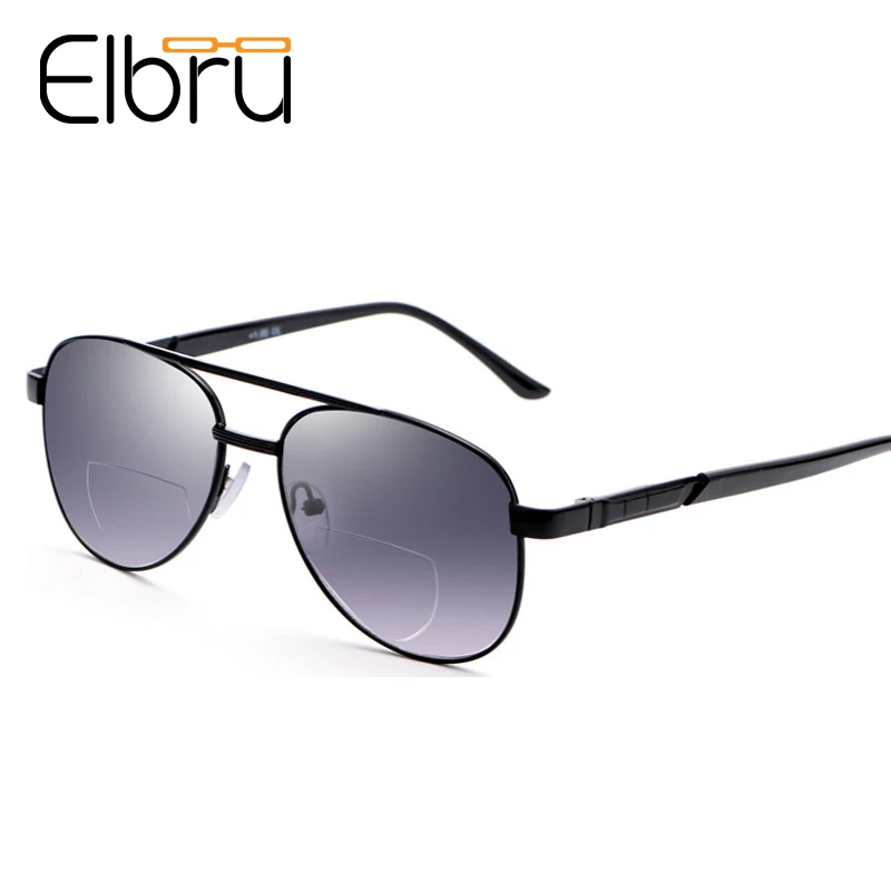 

Elbru Stainless Steel Dual Use Sunglasses&Reading Glasses Men Businesses Hyperopia Presbyopia Driving UV Eyeglasses+1.0to+3.5
