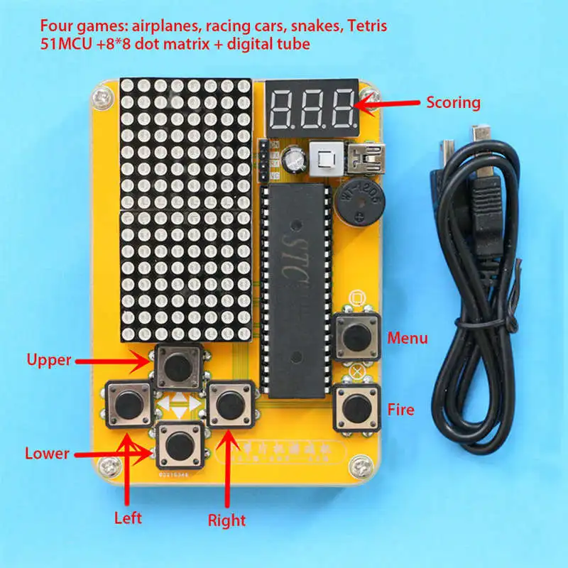 Diy Электронный Обучающий набор 4 в 1 классические игры для