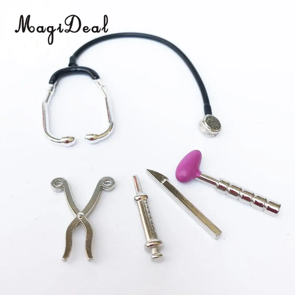Dollhouse Miniature Stethoscope Doctor Pretend Toddler Birthday Favor Gifts one 
