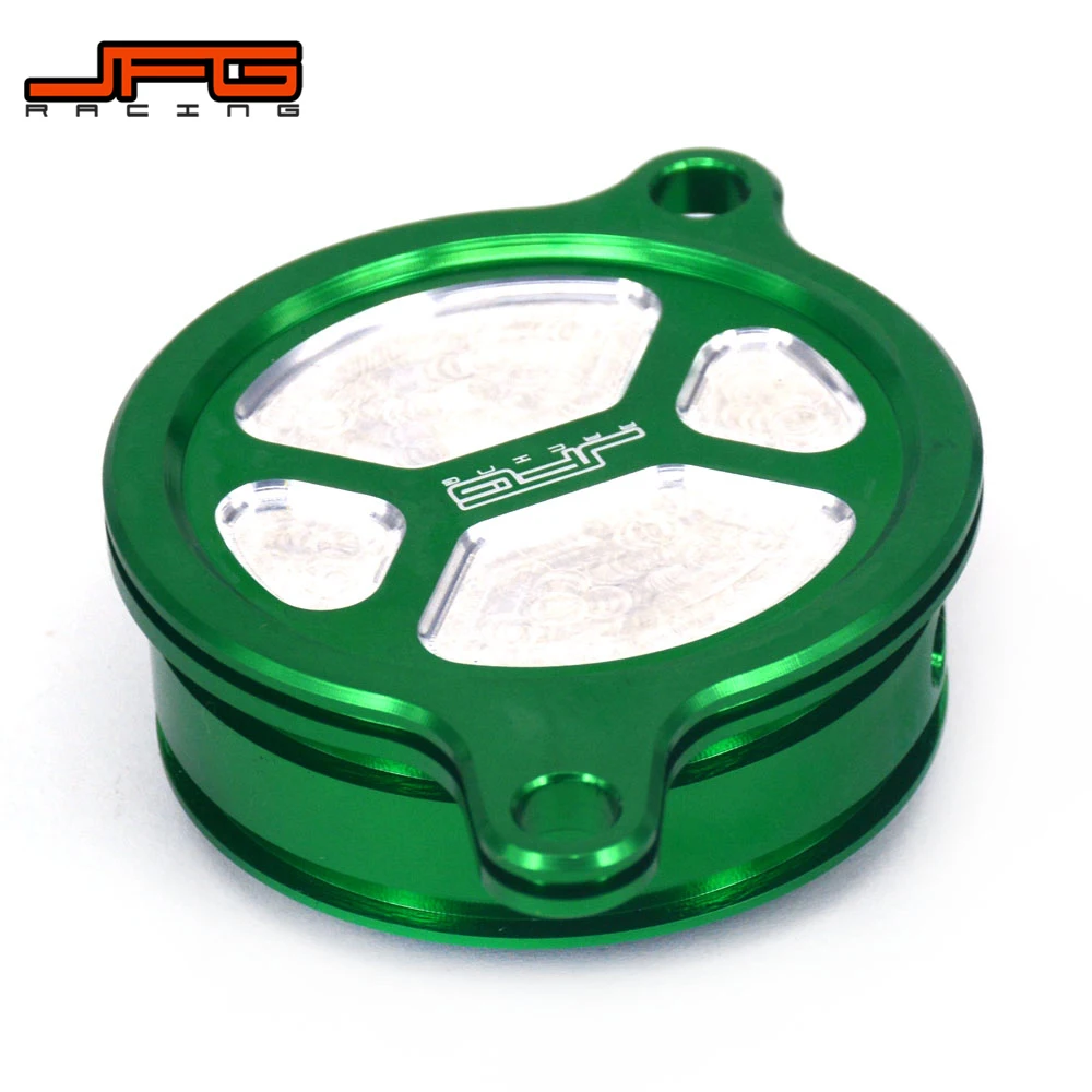 Мотоцикл CNC Алюминиевый Масляный фильтр крышка Крышка для KAWASAKI KLX450R 2008 2015 KX250F KXF250