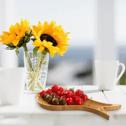 Бамбуковая тарелка для фруктов чайный поднос специальная тарелка для рыбы деревянные лотки